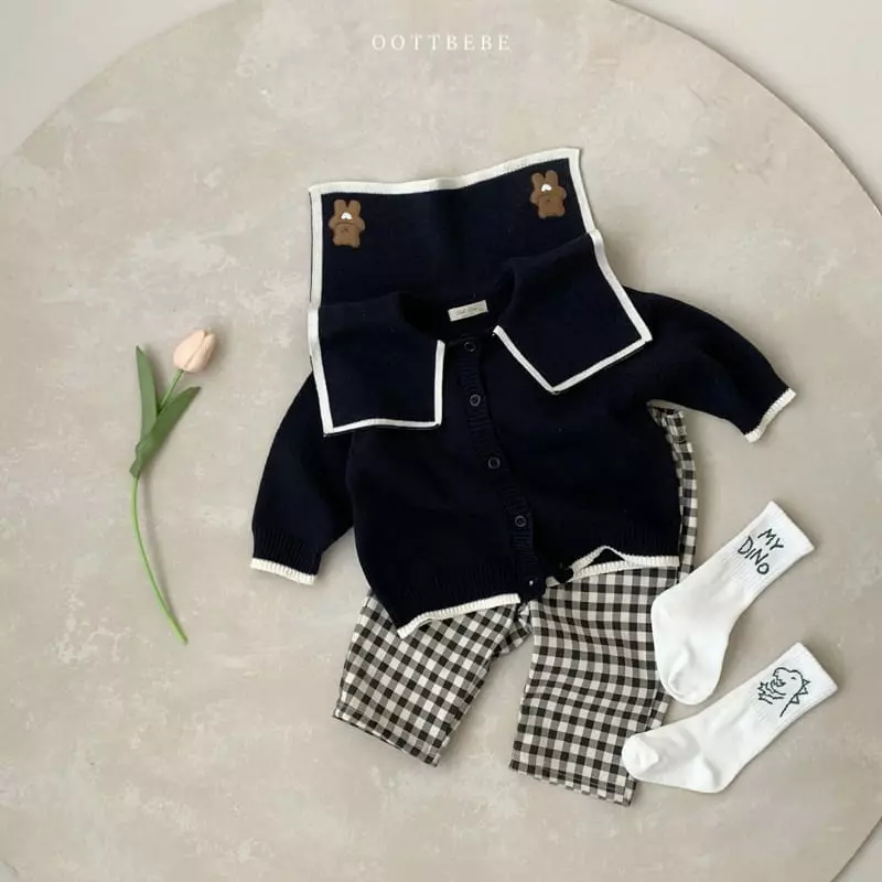 Oott Bebe - Korean Children Fashion - #childrensboutique - Bear Knit Jacket - 5