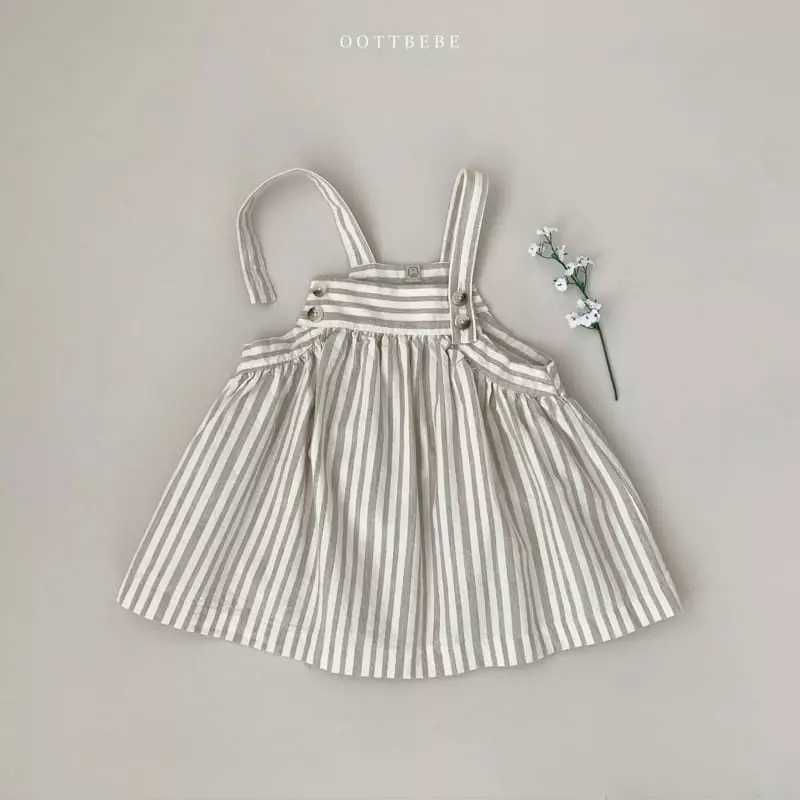 Oott Bebe - Korean Children Fashion - #childrensboutique - Jelly Dungarees One-piece - 2