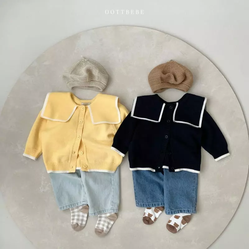 Oott Bebe - Korean Children Fashion - #designkidswear - Bear Knit Jacket - 6
