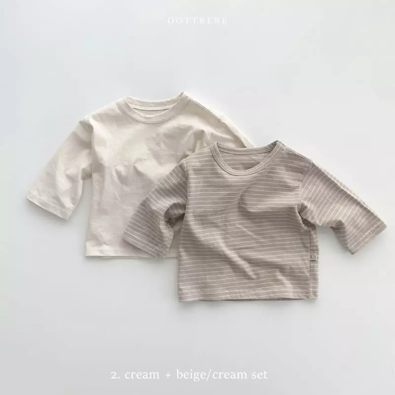 Oott Bebe - Korean Children Fashion - #designkidswear - Silk 1+1 Basic Tee - 2