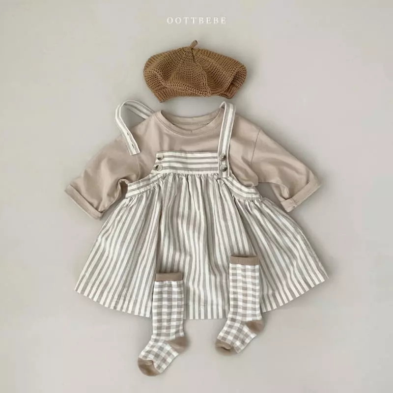 Oott Bebe - Korean Children Fashion - #designkidswear - Jelly Dungarees One-piece - 4