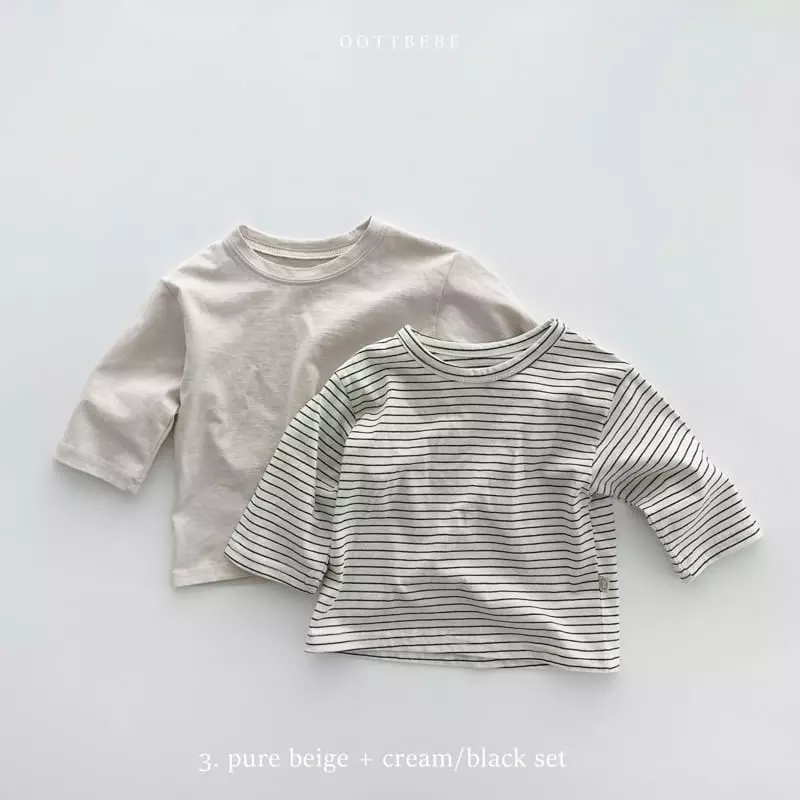 Oott Bebe - Korean Children Fashion - #discoveringself - Silk 1+1 Basic Tee - 3