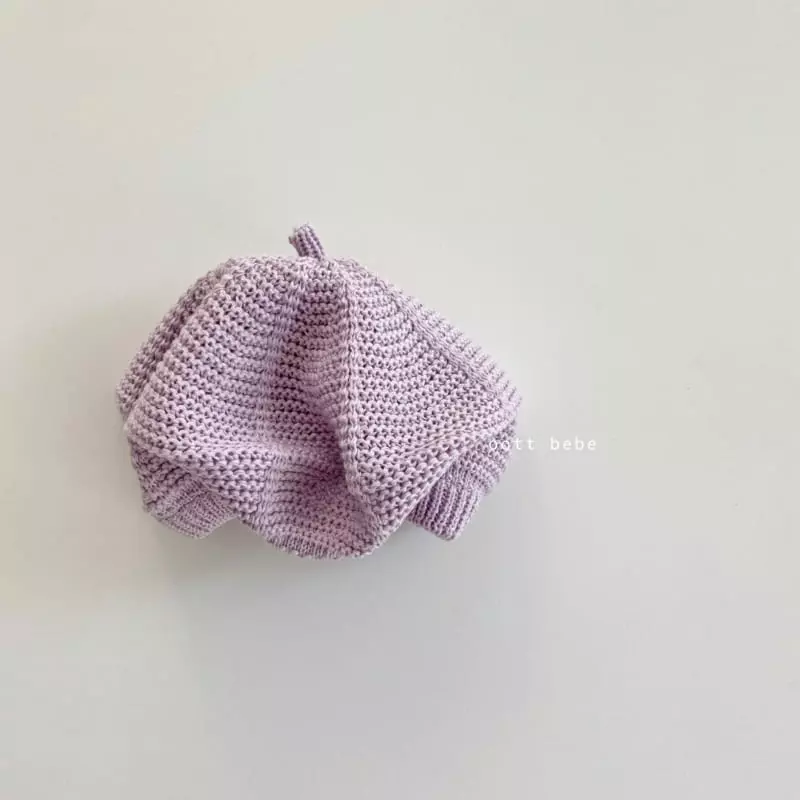 Oott Bebe - Korean Children Fashion - #fashionkids - Cozy Beret Hat - 2