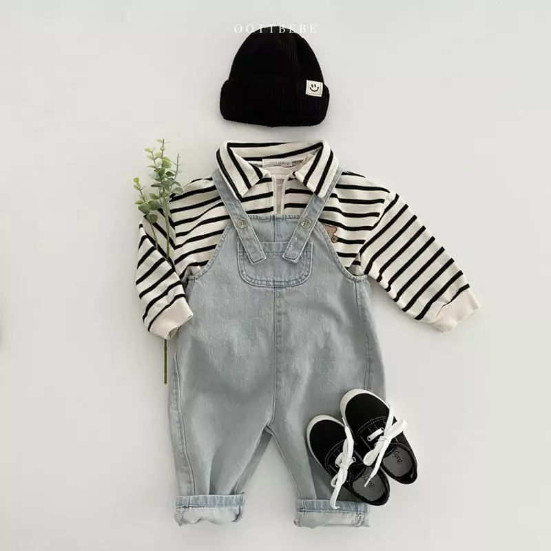 Oott Bebe - Korean Children Fashion - #fashionkids - Popo Half Zip-up Sweatshirt - 9