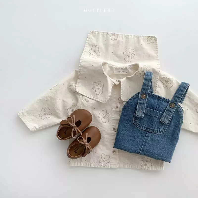 Oott Bebe - Korean Children Fashion - #fashionkids - Jelly Collar Shirt Jacket - 3