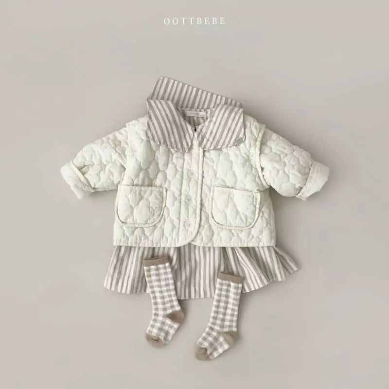Oott Bebe - Korean Children Fashion - #fashionkids - Jelly Quilting Jumper Vest with Mom - 2
