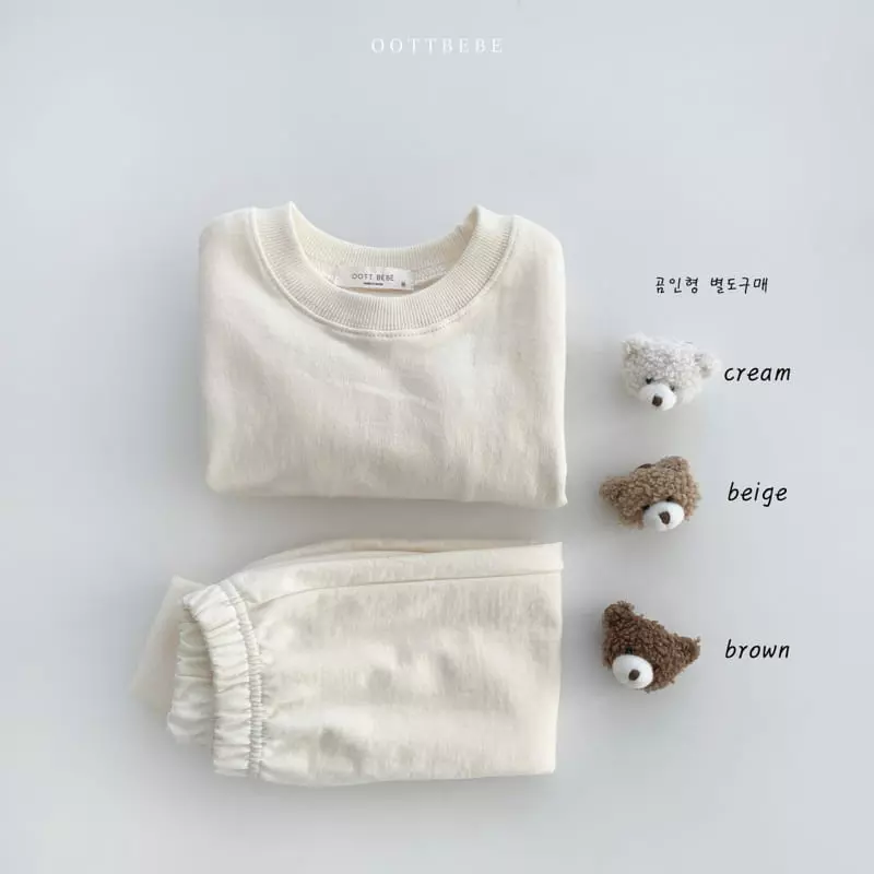Oott Bebe - Korean Children Fashion - #fashionkids - Doll Bear Top Bottom Set - 6