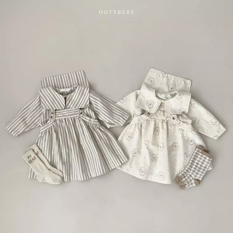 Oott Bebe - Korean Children Fashion - #kidsshorts - Jelly Dungarees One-piece - 6