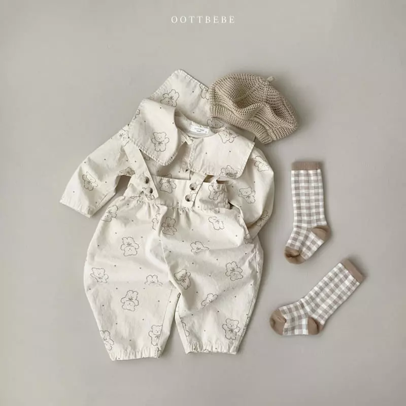 Oott Bebe - Korean Children Fashion - #kidsshorts - Jelly Overall Dungarees - 5