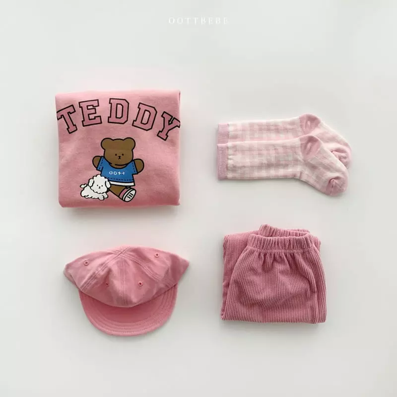 Oott Bebe - Korean Children Fashion - #kidsshorts - Veloure Rib Pants - 10