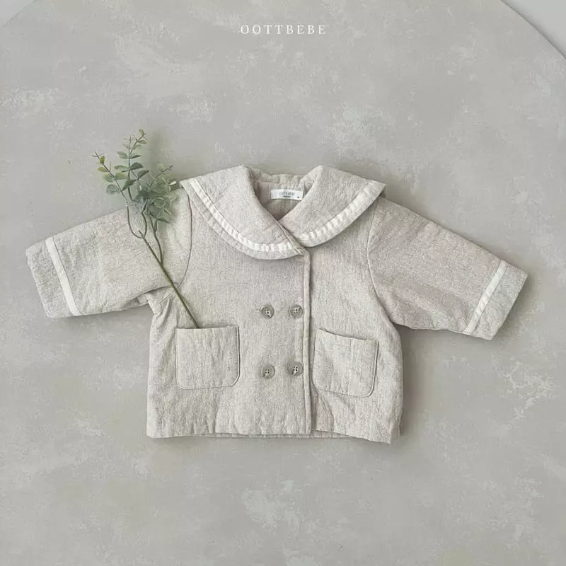 Oott Bebe - Korean Children Fashion - #kidsstore - Sailot Double Jacket - 2