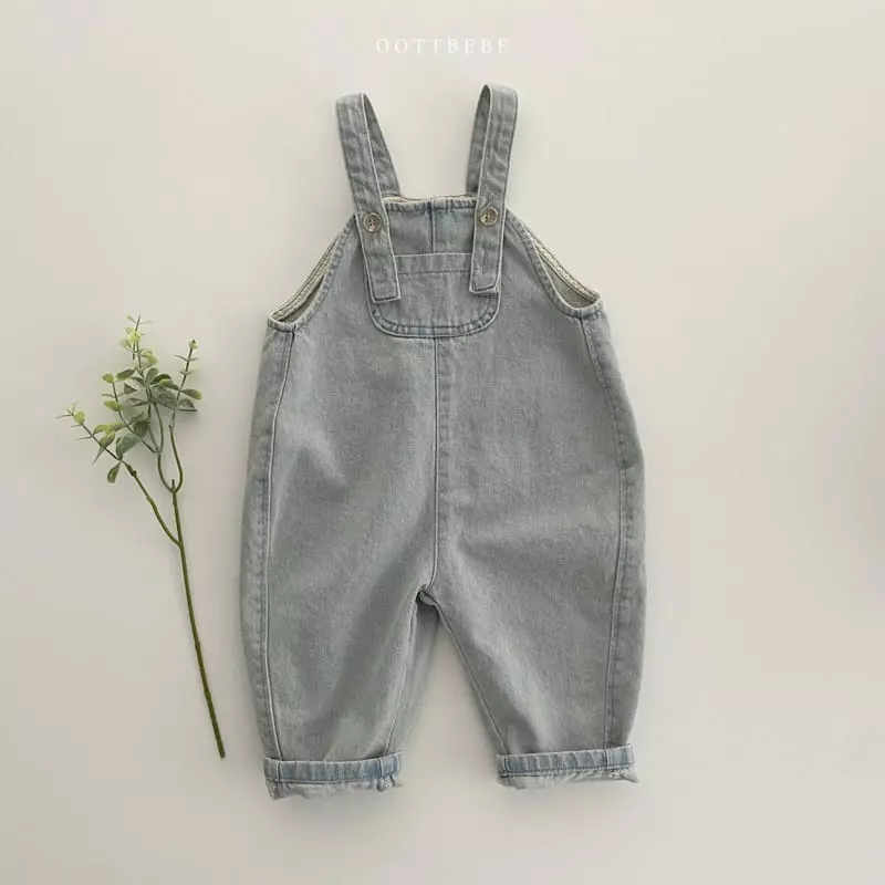 Oott Bebe - Korean Children Fashion - #kidsstore - Amor Denim Overalls