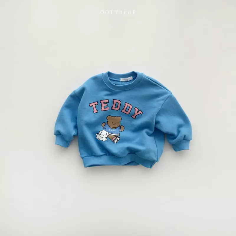 Oott Bebe - Korean Children Fashion - #kidzfashiontrend - Love Teddy Sweatshirt - 11