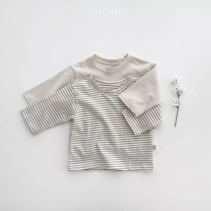Oott Bebe - Korean Children Fashion - #kidzfashiontrend - Silk 1+1 Basic Tee - 7