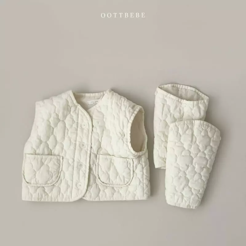 Oott Bebe - Korean Children Fashion - #littlefashionista - Jelly Quilting Jumper Vest with Mom - 7