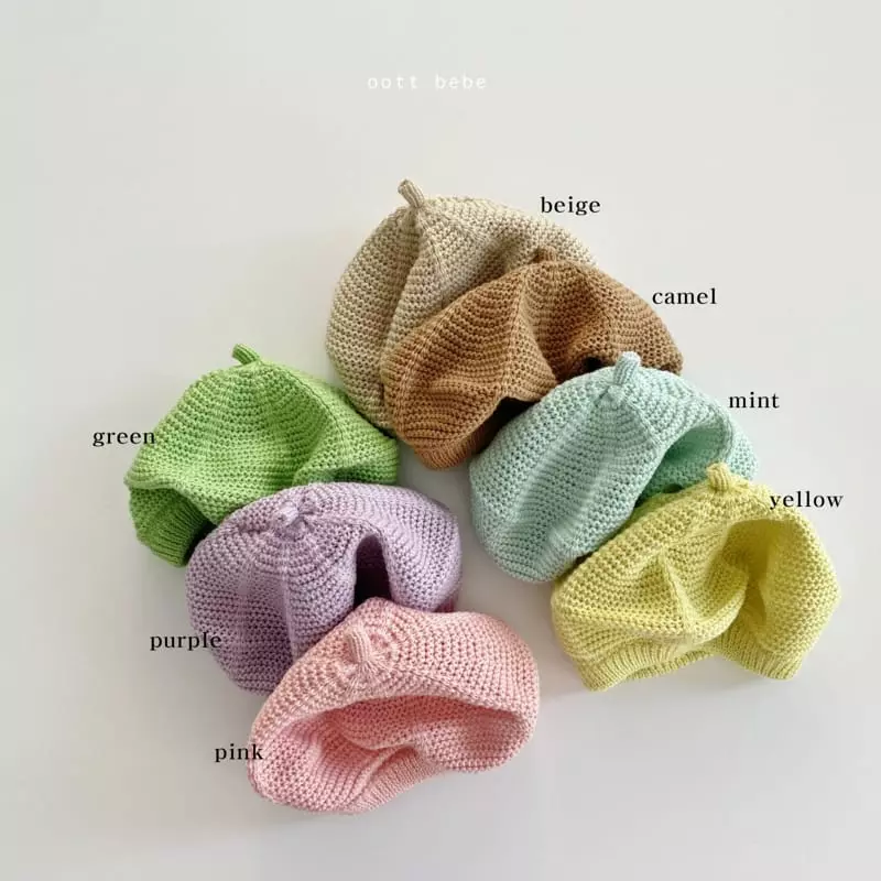Oott Bebe - Korean Children Fashion - #magicofchildhood - Cozy Beret Hat - 8