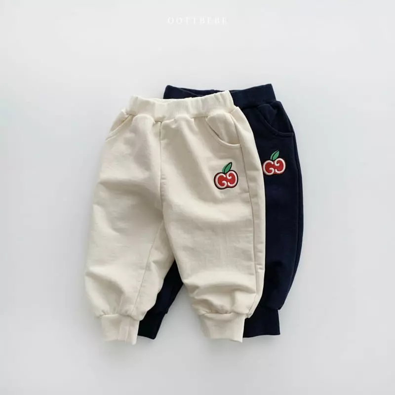 Oott Bebe - Korean Children Fashion - #magicofchildhood - Apple Jogge Pants - 9