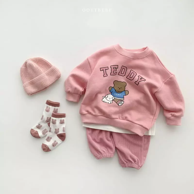 Oott Bebe - Korean Children Fashion - #minifashionista - Veloure Rib Pants - 2