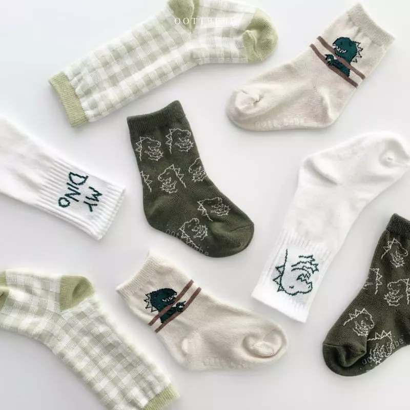 Oott Bebe - Korean Children Fashion - #stylishchildhood - Zoo Socks Set of 4 - 6