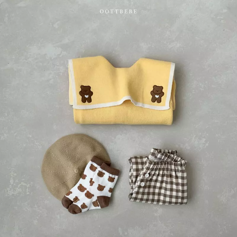 Oott Bebe - Korean Children Fashion - #todddlerfashion - Bear Knit Jacket