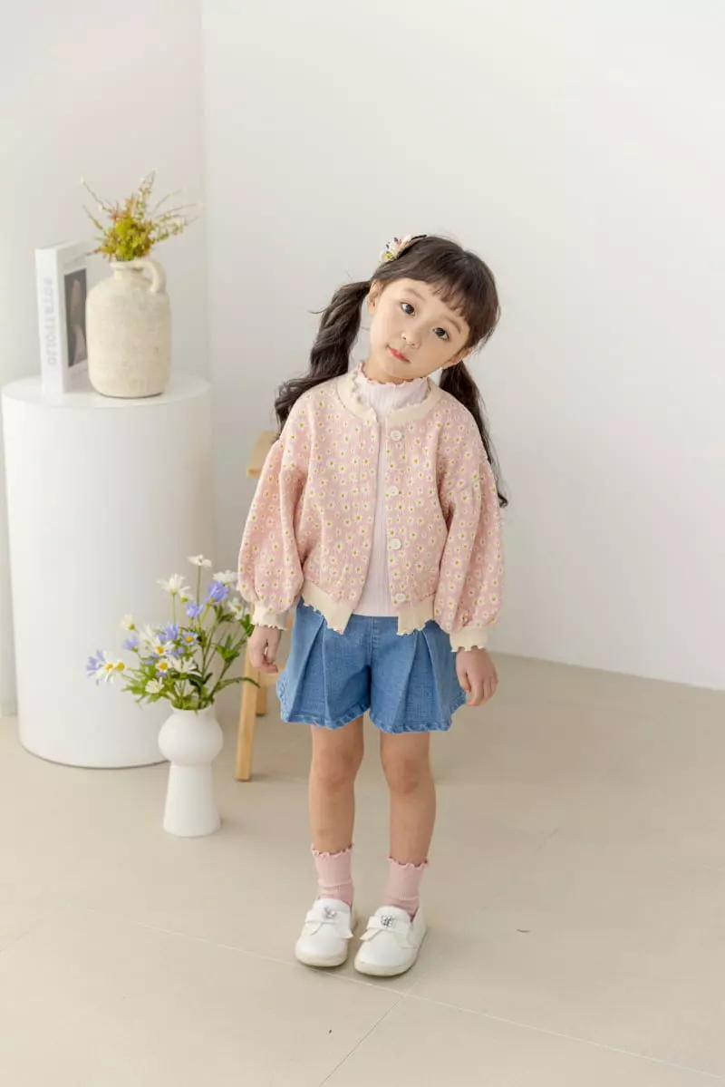 Orange Mom - Korean Children Fashion - #fashionkids - Daisy Cardigan - 2