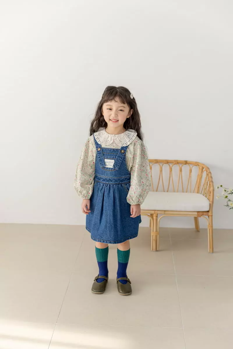 Orange Mom - Korean Children Fashion - #fashionkids - Flower Blouse - 11