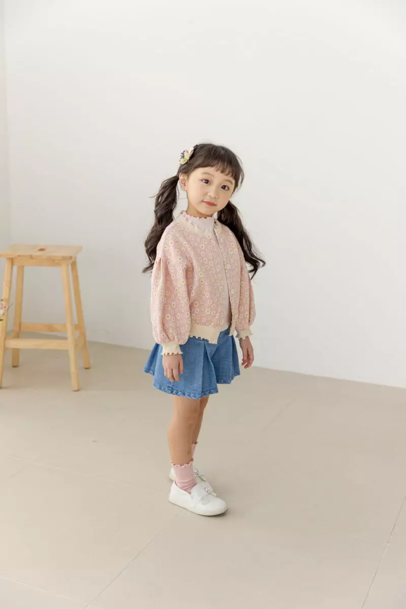 Orange Mom - Korean Children Fashion - #kidsshorts - Daisy Cardigan - 3