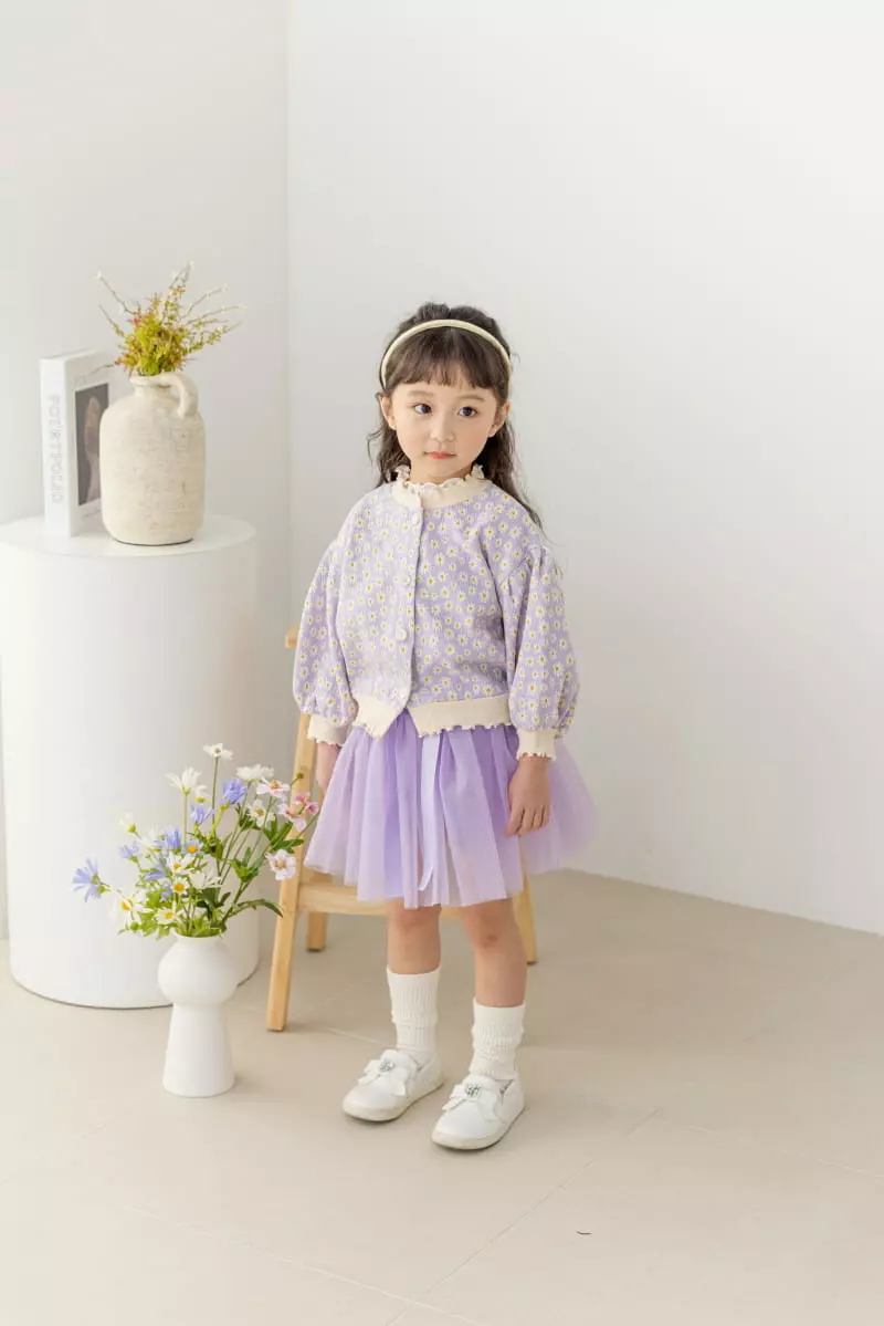 Orange Mom - Korean Children Fashion - #toddlerclothing - Daisy Cardigan - 12