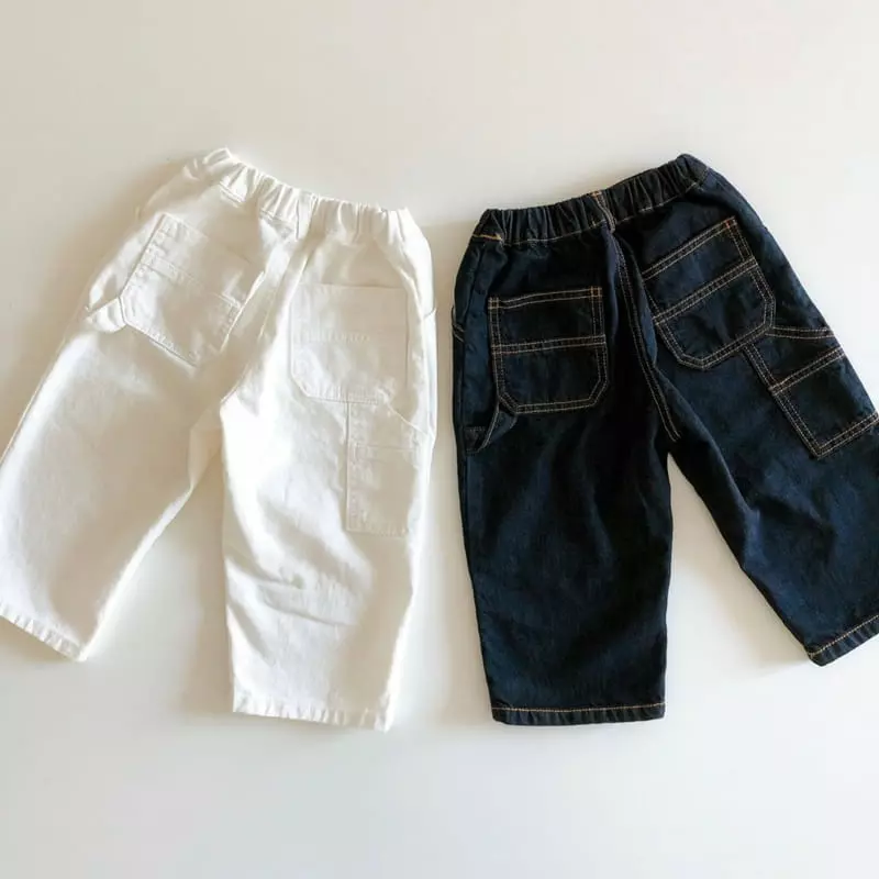 Otr - Korean Children Fashion - #kidsshorts - Walk Jeans Inedigo
