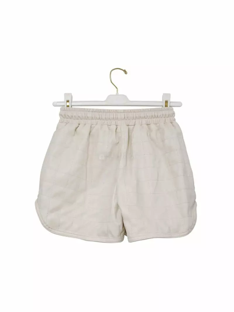 Paper Moon - Korean Women Fashion - #momslook - Quilting Details Vegan Leather Shorts Pants - 3