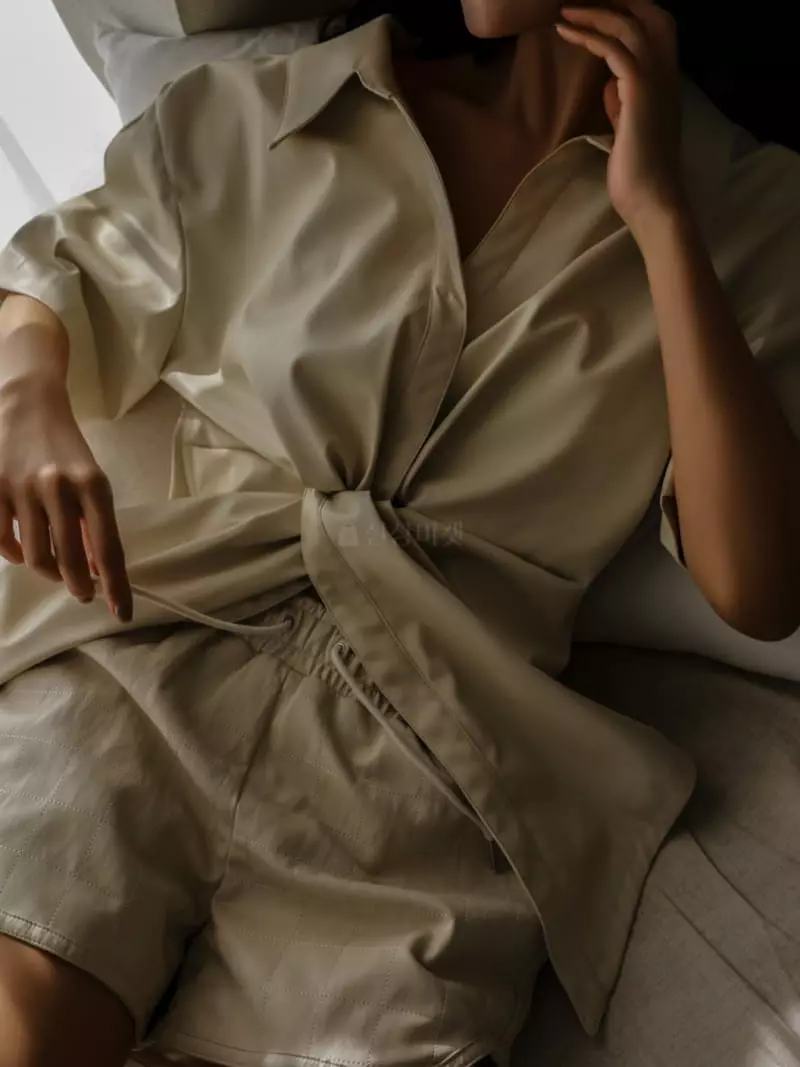 Paper Moon - Korean Women Fashion - #womensfashion - Vegan Leather Detail Blouse