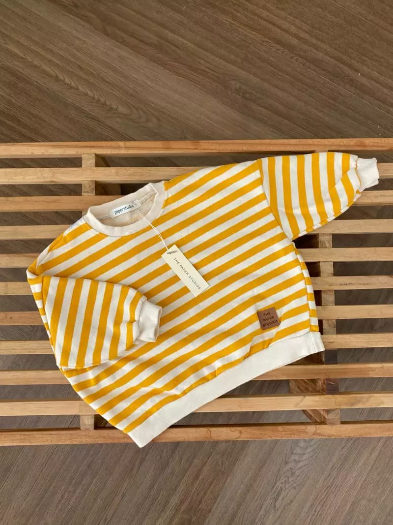 Paper Studios - Korean Children Fashion - #Kfashion4kids - P Stripes Sweatshirt