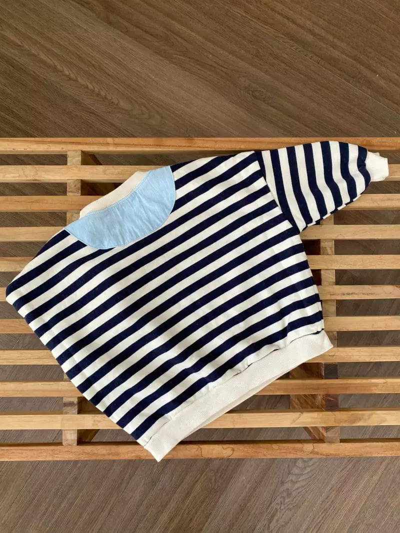 Paper Studios - Korean Children Fashion - #childofig - P Stripes Sweatshirt - 6