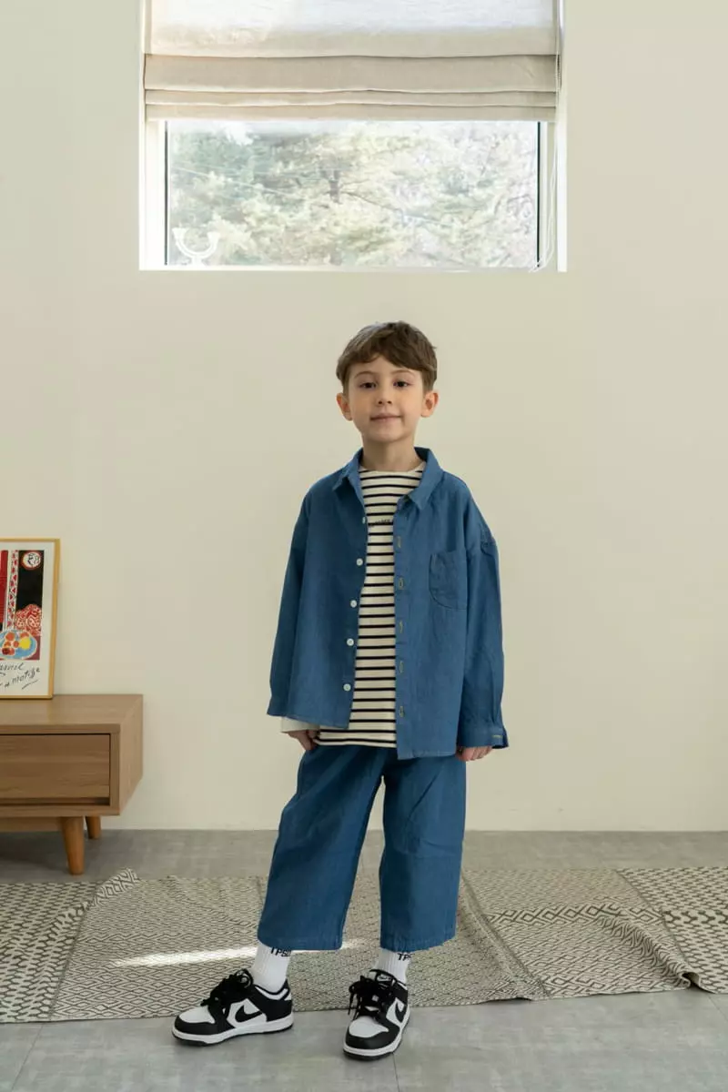Paper Studios - Korean Children Fashion - #childofig - MG Denim Shirt - 2