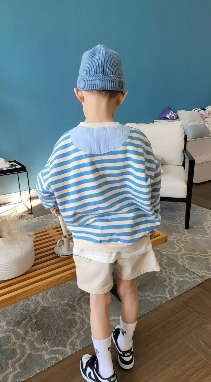 Paper Studios - Korean Children Fashion - #discoveringself - P Stripes Sweatshirt - 10