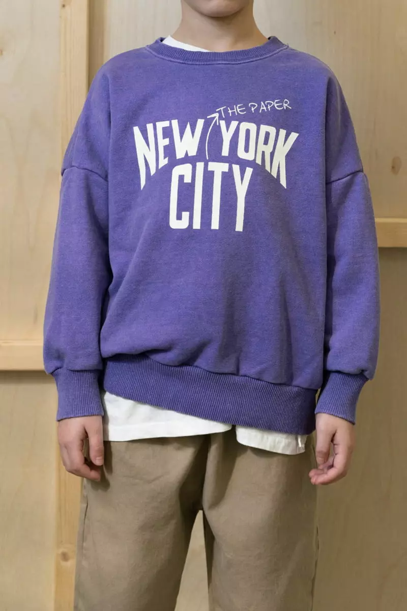 Paper Studios - Korean Children Fashion - #discoveringself - New York Pigment Sweatshirt - 9