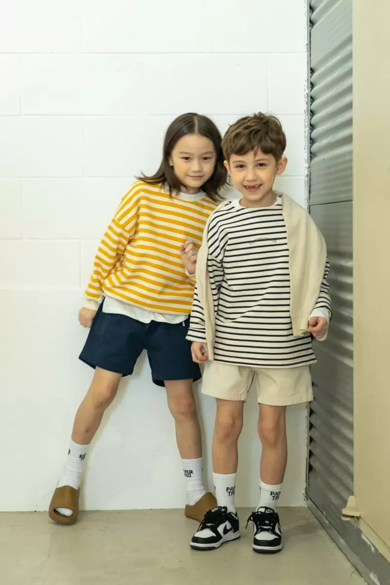 Paper Studios - Korean Children Fashion - #fashionkids - P Stripes Sweatshirt - 11