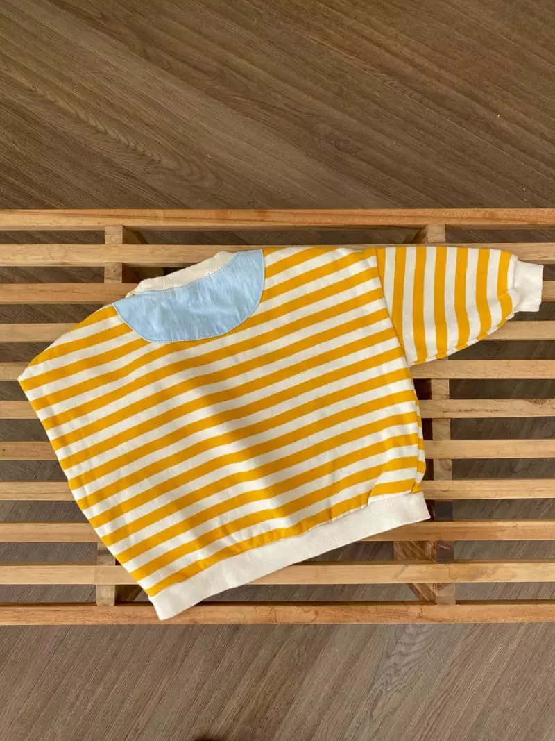 Paper Studios - Korean Children Fashion - #littlefashionista - P Stripes Sweatshirt - 2