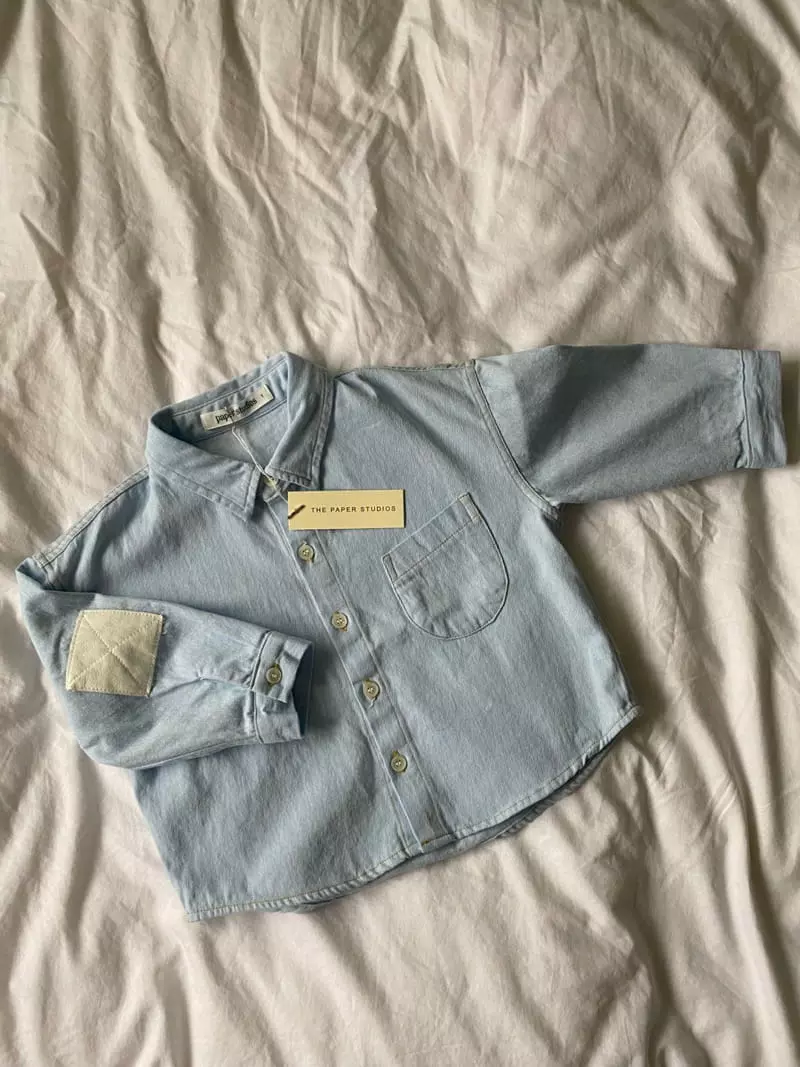 Paper Studios - Korean Children Fashion - #littlefashionista - MG Denim Shirt - 12