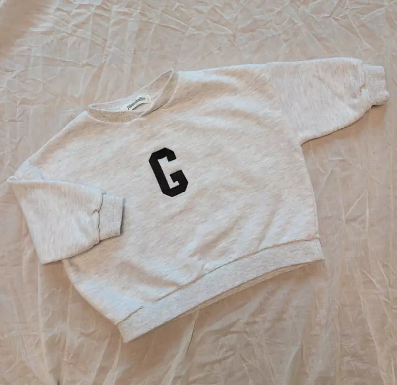 Paper Studios - Korean Children Fashion - #magicofchildhood - G Embroidery Sweatshirt