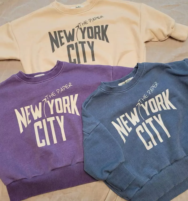 Paper Studios - Korean Children Fashion - #minifashionista - New York Pigment Sweatshirt - 3
