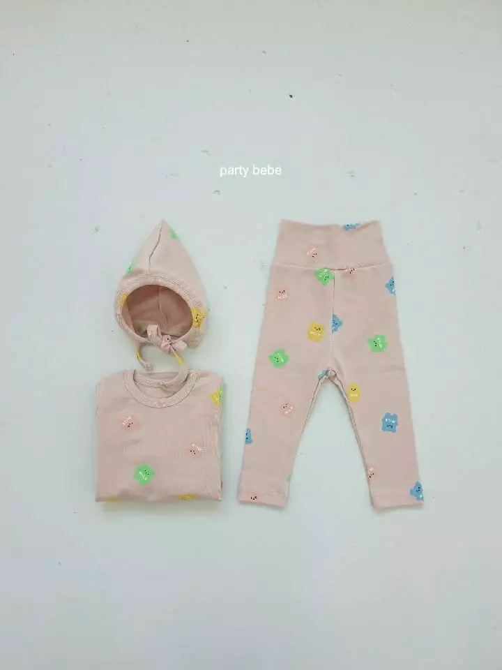 Party Kids - Korean Baby Fashion - #babyboutique - Haribo Bodysuit with Pants Bonnet