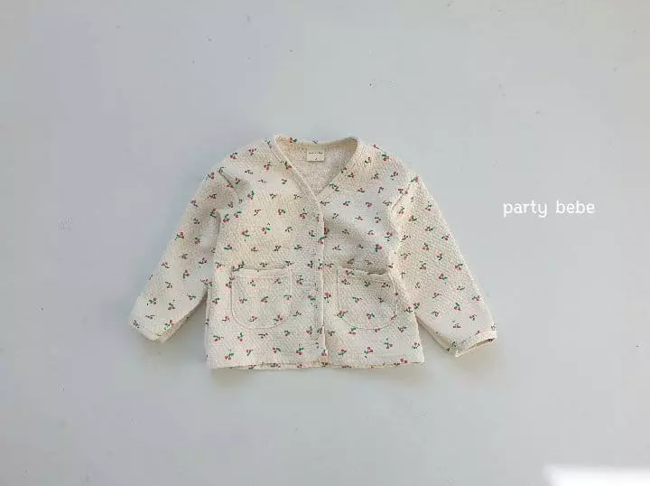 Party Kids - Korean Baby Fashion - #babyboutique - Cherry Cardigan - 11