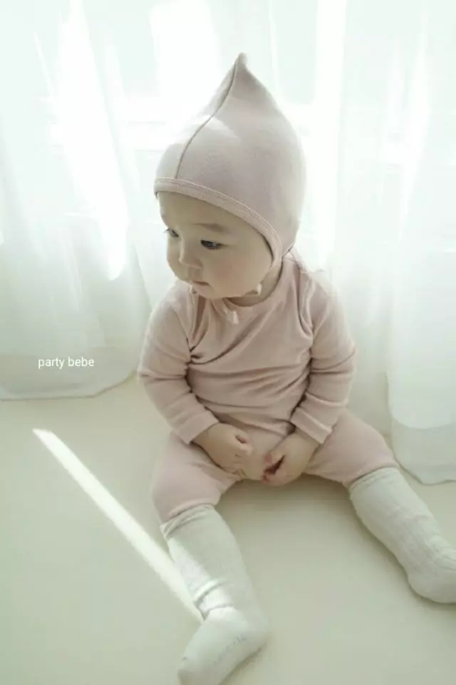 Party Kids - Korean Baby Fashion - #babyboutique - Vienna Bodysuit with Pants Bonnet - 4