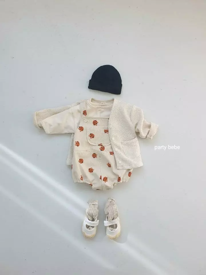 Party Kids - Korean Baby Fashion - #babyclothing - Tiger Overalls - 8