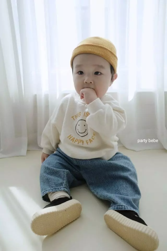 Party Kids - Korean Baby Fashion - #babyfever - Smile Sweatshirt - 7