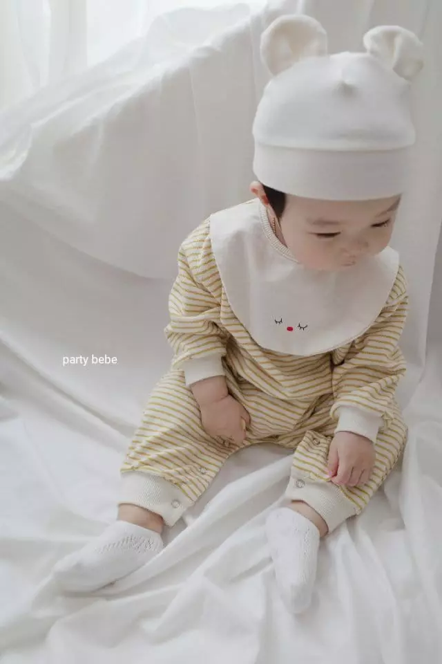 Party Kids - Korean Baby Fashion - #babyfever - Biv Bodysuit with Bonnet - 5