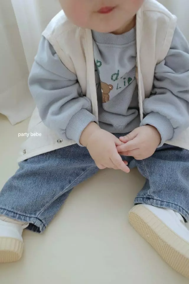 Party Kids - Korean Baby Fashion - #babyfever - Bear Bear Sweatshirt - 12