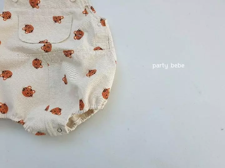 Party Kids - Korean Baby Fashion - #babygirlfashion - Tiger Overalls - 11