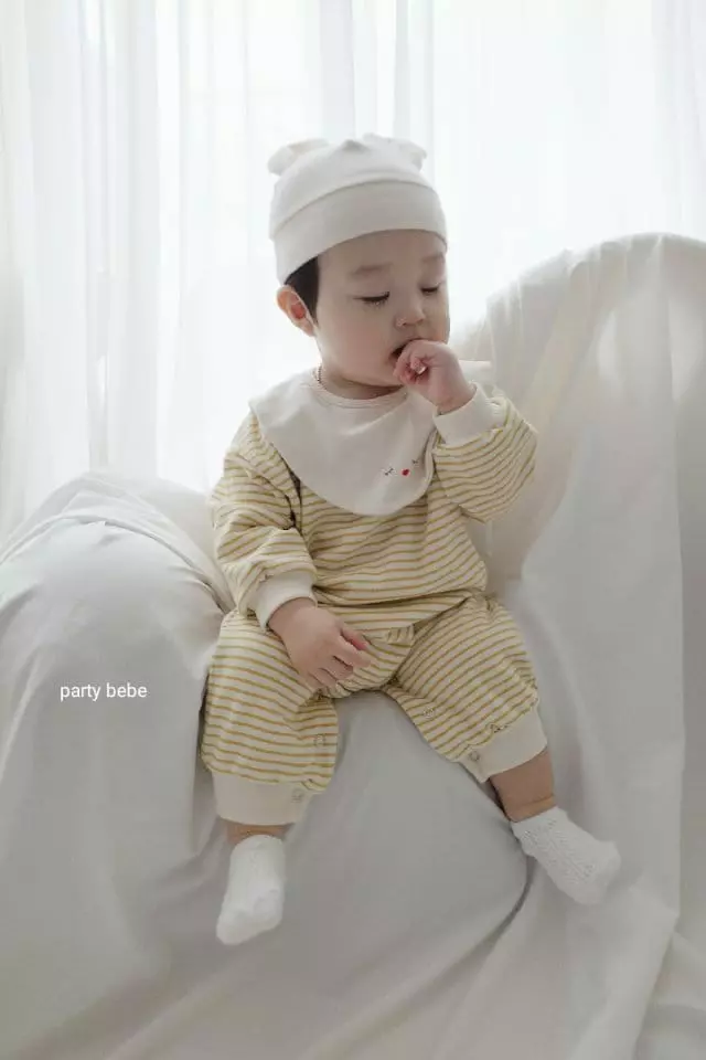Party Kids - Korean Baby Fashion - #babygirlfashion - Biv Bodysuit with Bonnet - 6